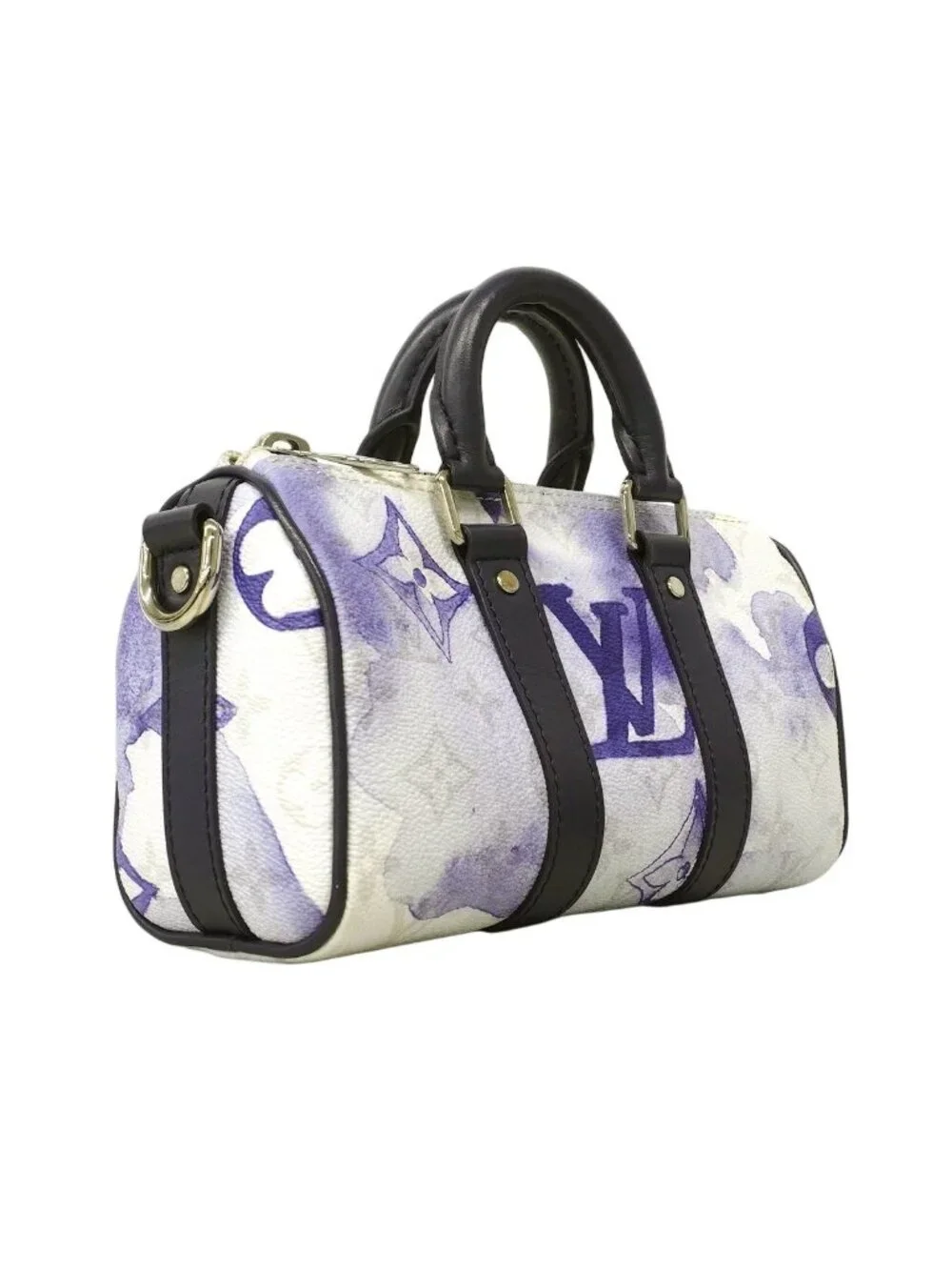 Louis Vuitton Handbag Monogram Water Color Keepall XS Blue 2-Way